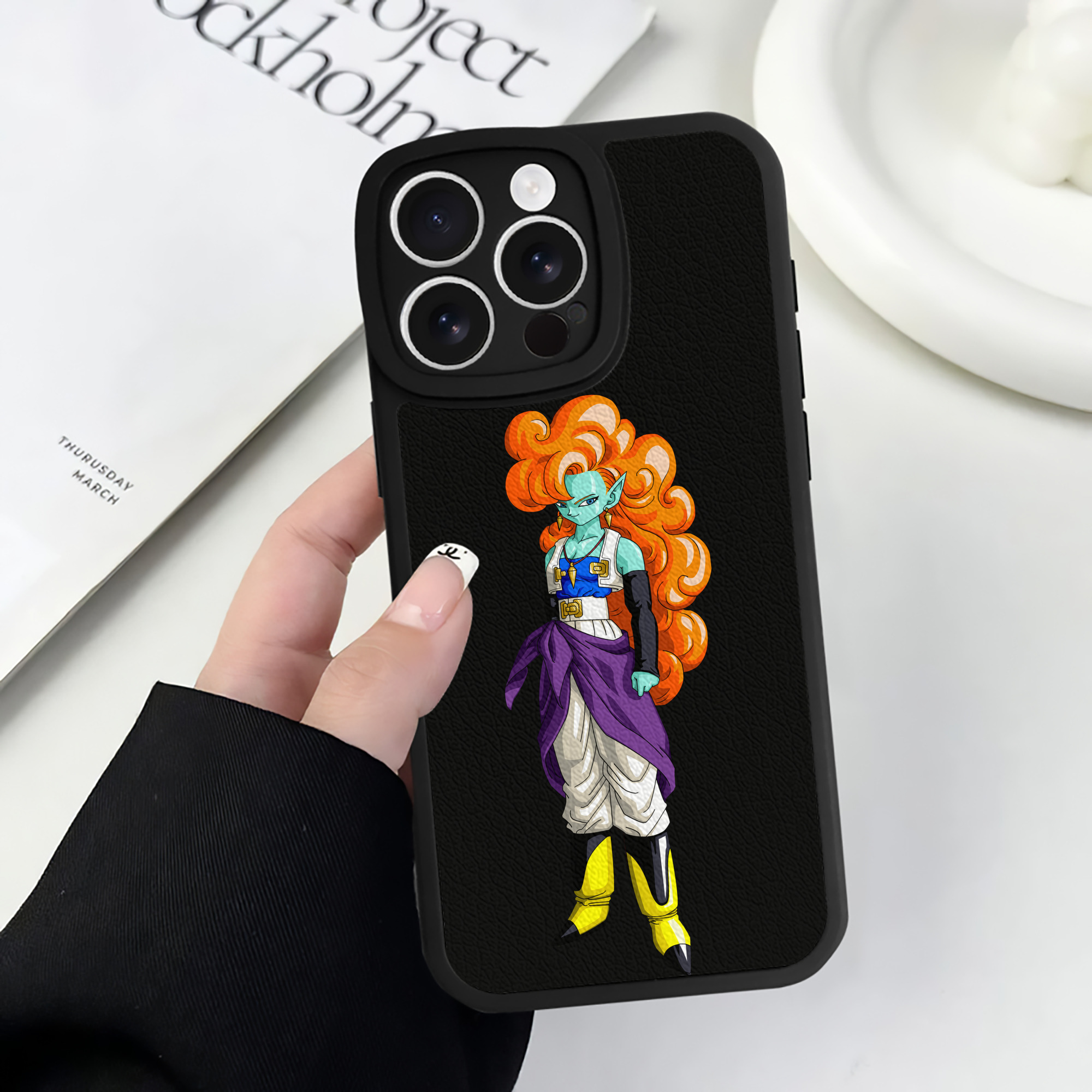 （画像用） ドラゴンボール DRAGON BALL 【iPhone 16シリーズ対応】シリコンスマホケース（レザー調） 材質：シリコン